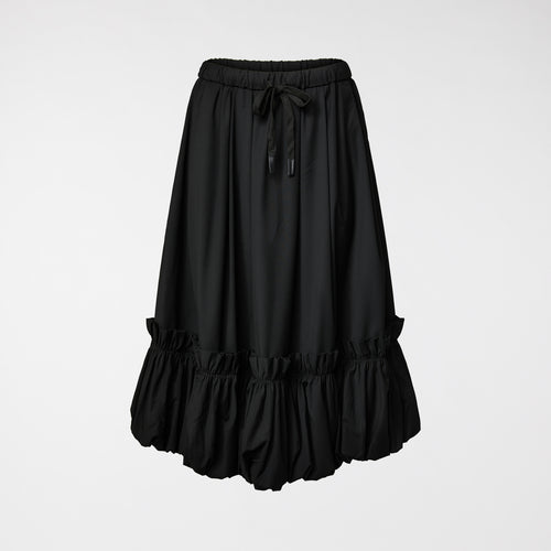 SKIRT WITH ROUCHE HEM