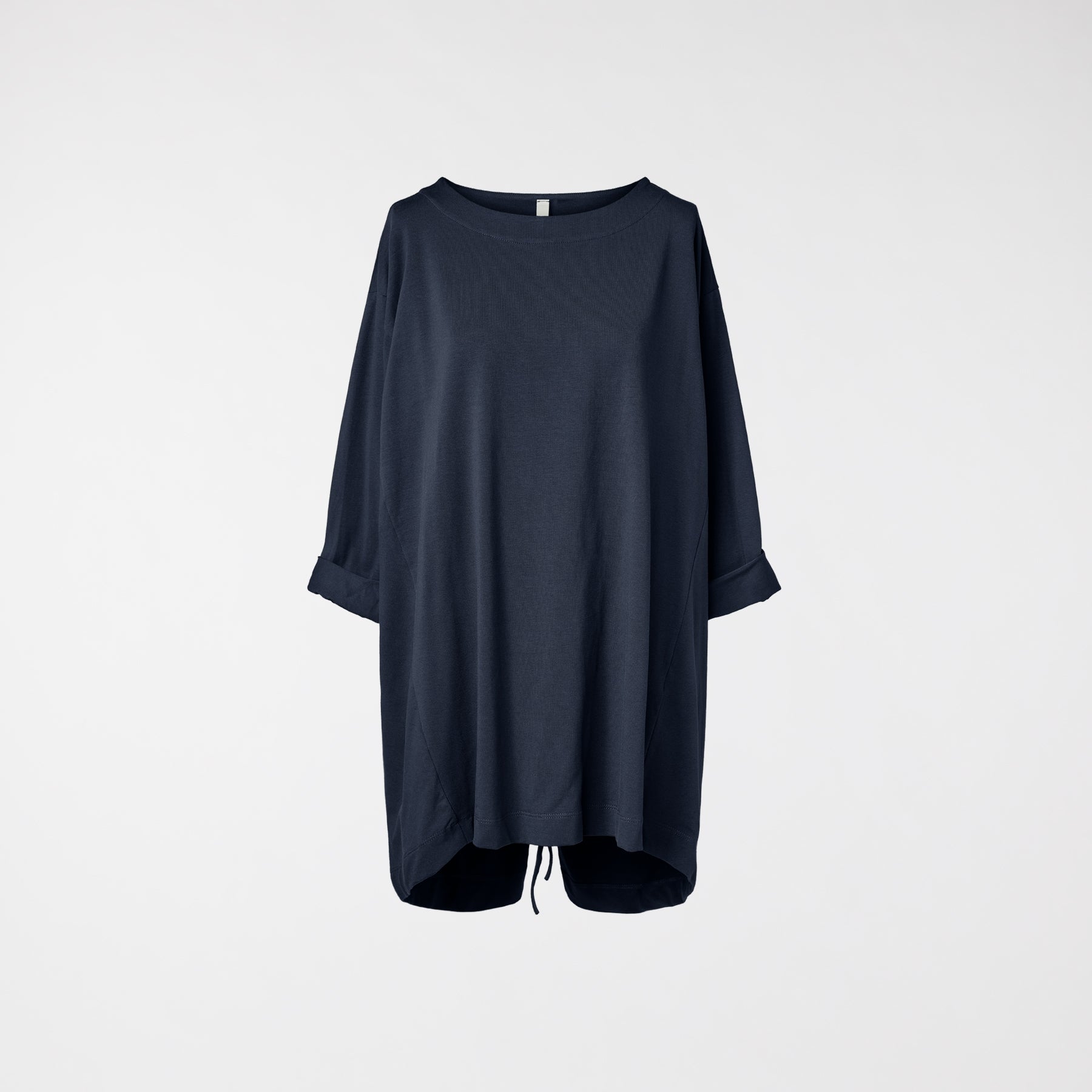 T-SHIRT CON COULISSE SUL RETRO BLU