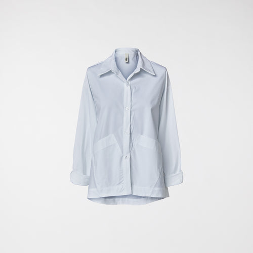 SHIRT WITH APPLIED POCKETS WHITE