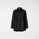 SHIRT WITH APPLIED POCKETS BLACK