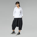 SHIRT WITH APPLIED POCKETS WHITE