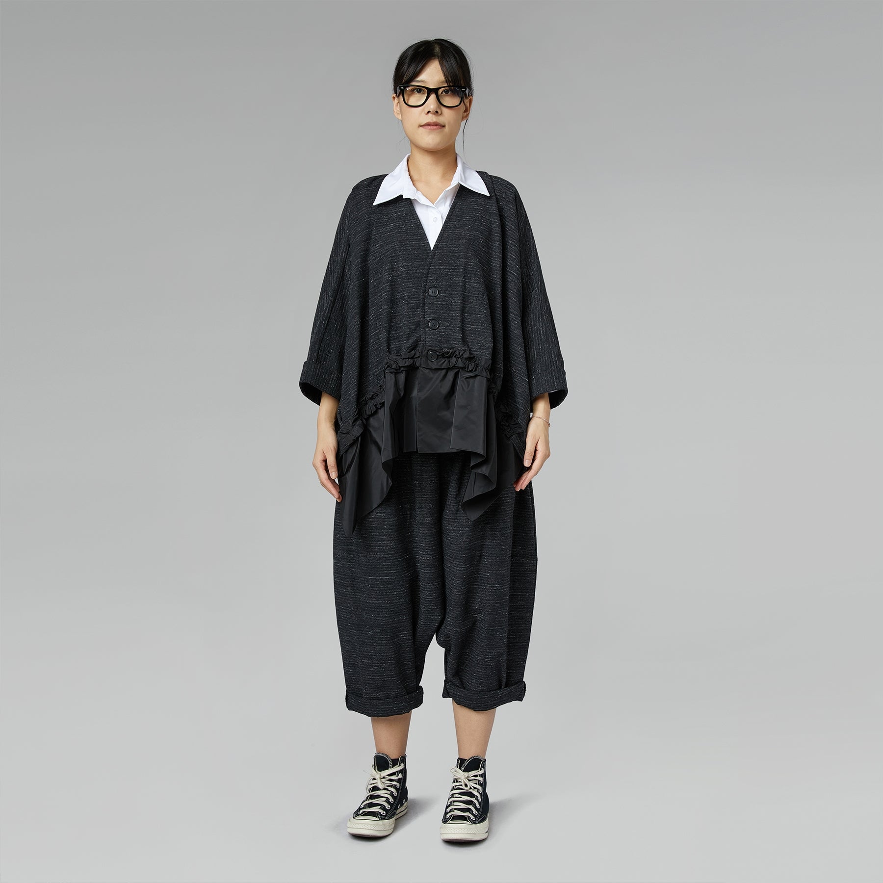 JACKET WITH TAFFETA HEM