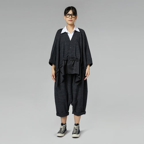 JACKET WITH TAFFETA HEM