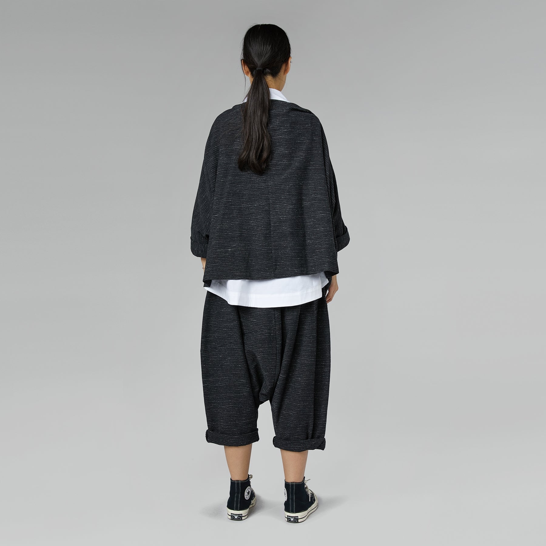 JACKET WITH TAFFETA HEM