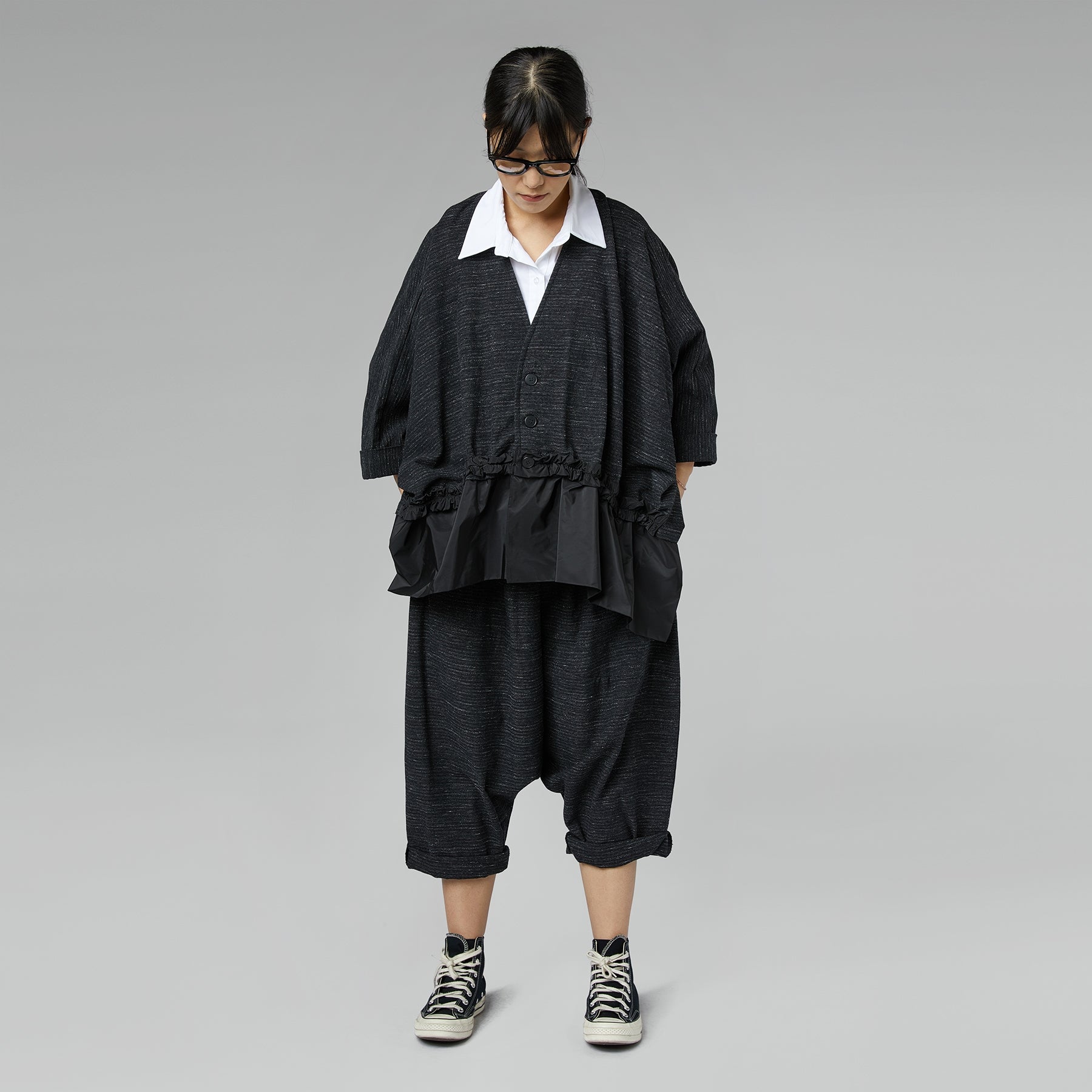 JACKET WITH TAFFETA HEM