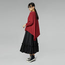 SKIRT WITH ROUCHE HEM