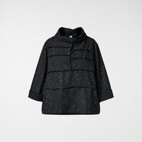 BLOUSE IN DOTTED STRIPED FABRIC