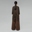 GAUZED SWEATPANTS BROWN