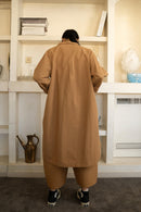 BULKY COTTON COAT BLACK