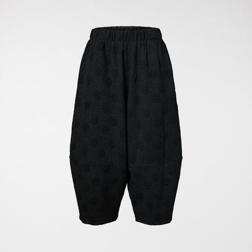 POLKA DOT EMBOSSED PANTS