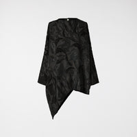 ASYMMETRICAL BLOUSE IN JACQUARD FABRIC GREY