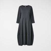 VESTIDO EN PUNTO MILANO GRIS