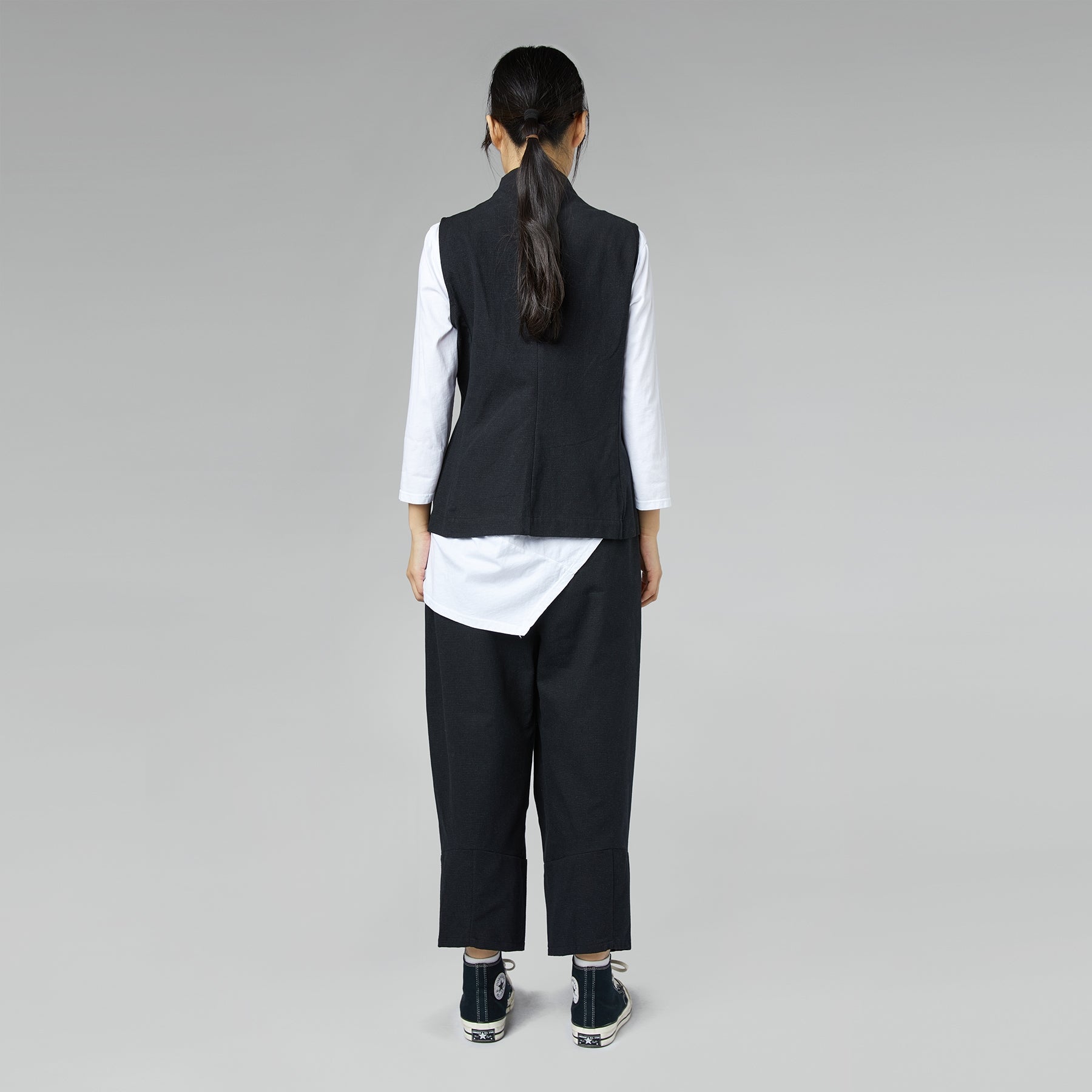 COTTON BLEND TWEED VEST