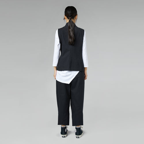 COTTON BLEND TWEED VEST