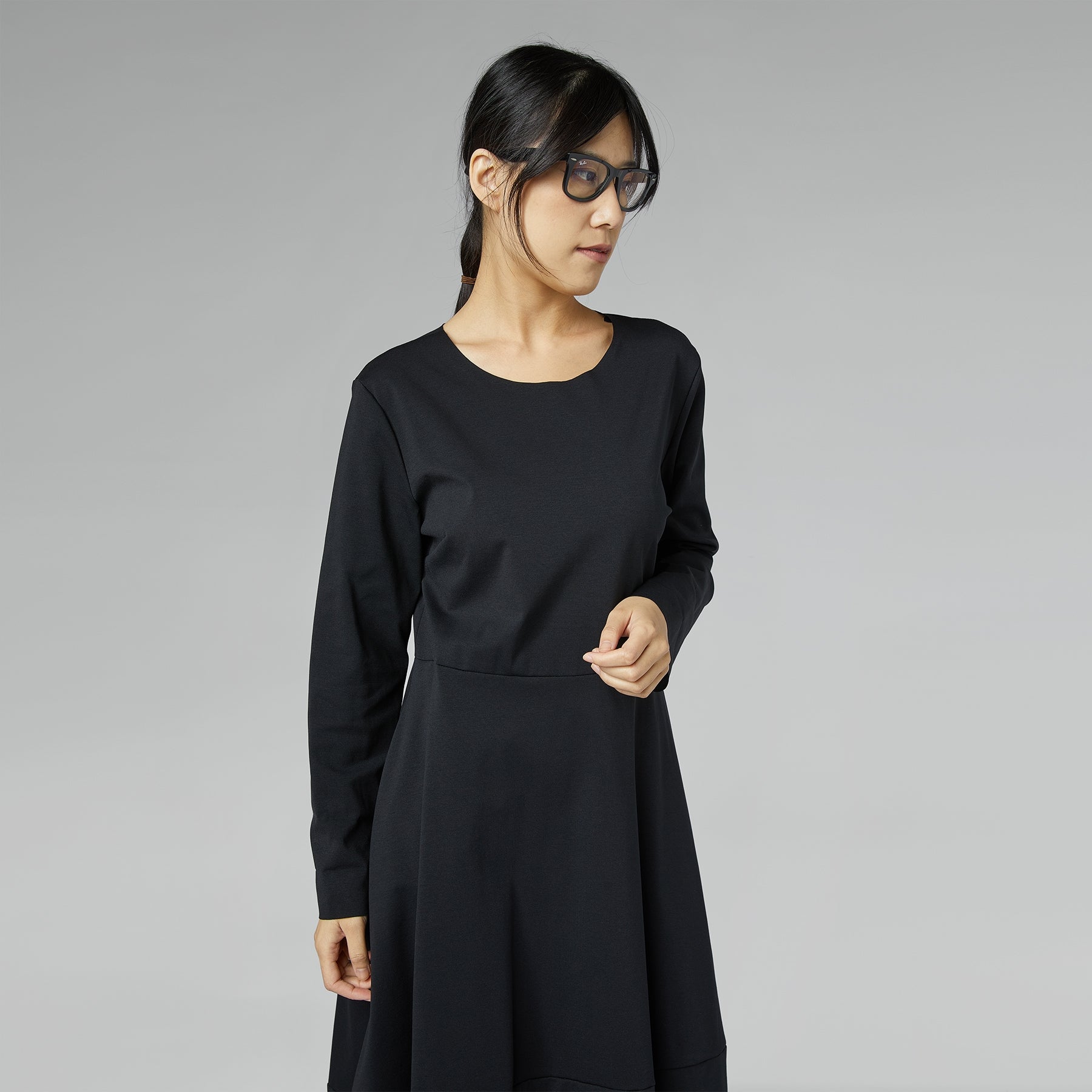 MILAN STITCH DRESS BEIGE