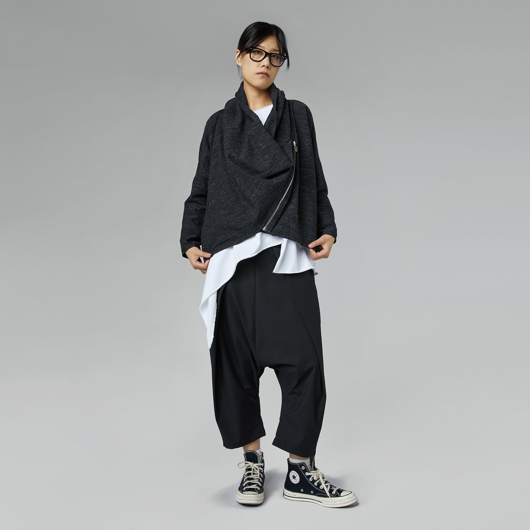 MÉLANGE JACKET WITH SIDE ZIP