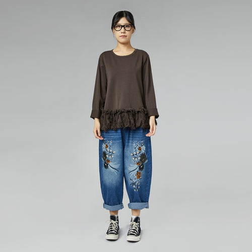 BAGGY JEANS CON BORDADO