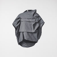 BLUSA PLISADA DE SARGA GRIS