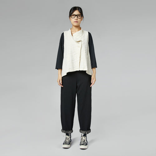 VEST WITH GOLDEN POLKA DOTS