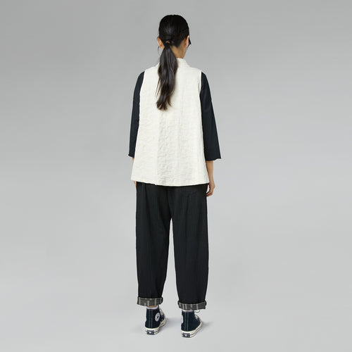 VEST WITH GOLDEN POLKA DOTS