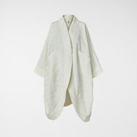 CARDIGAN/KIMONO IN ELABORATE FABRIC OFF WHITE