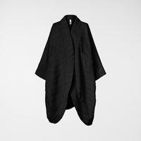 CARDIGAN/KIMONO IN ELABORATE FABRIC BLACK