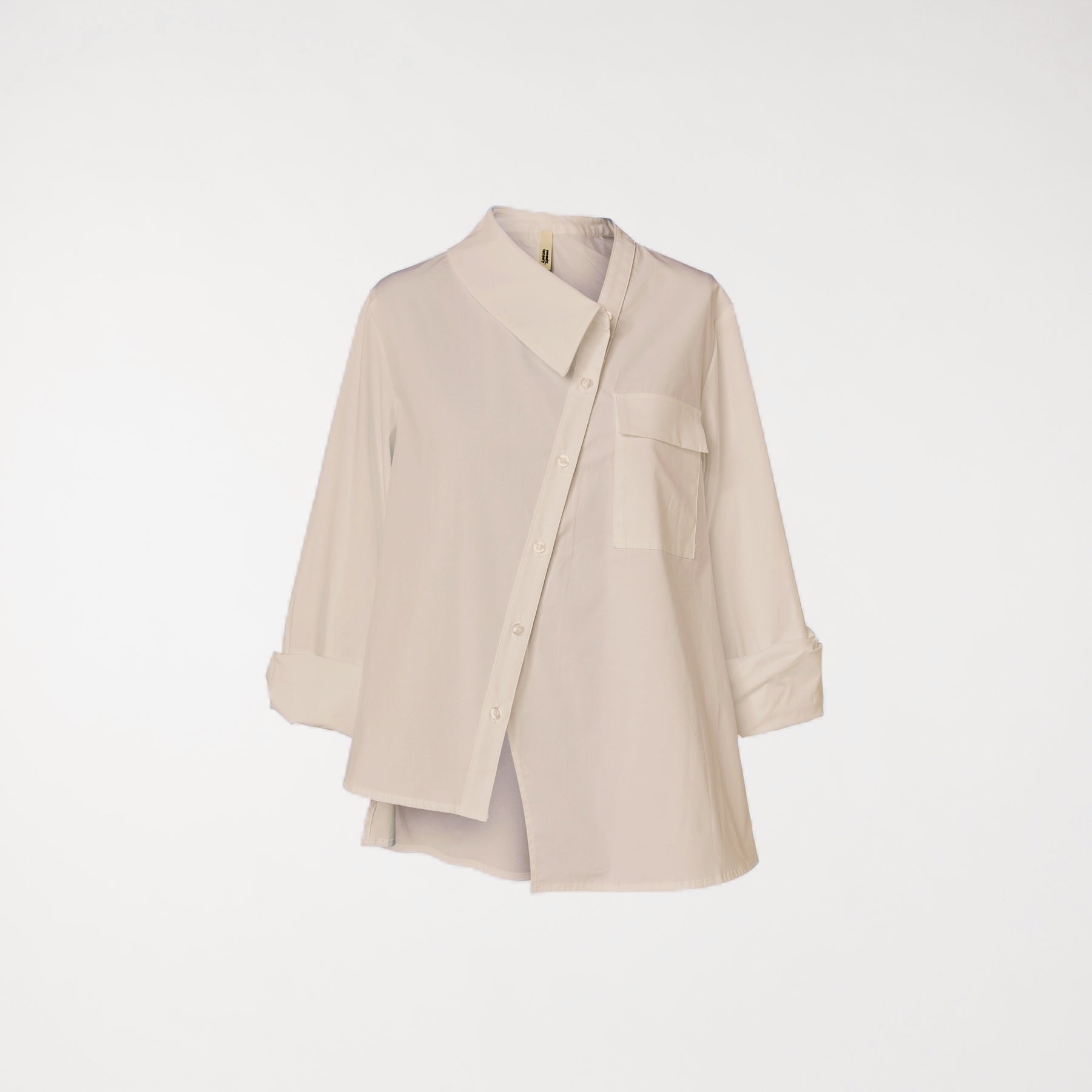 CAMICIA CON MEZZO COLLO BIANCA