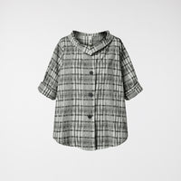 COTTON TARTAN SHIRT WHITE