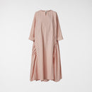 DRESS WITH PLEAT DETAIL PINK