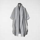 CARDIGAN IN TAFFETA EFFECT FABRIC GRAY