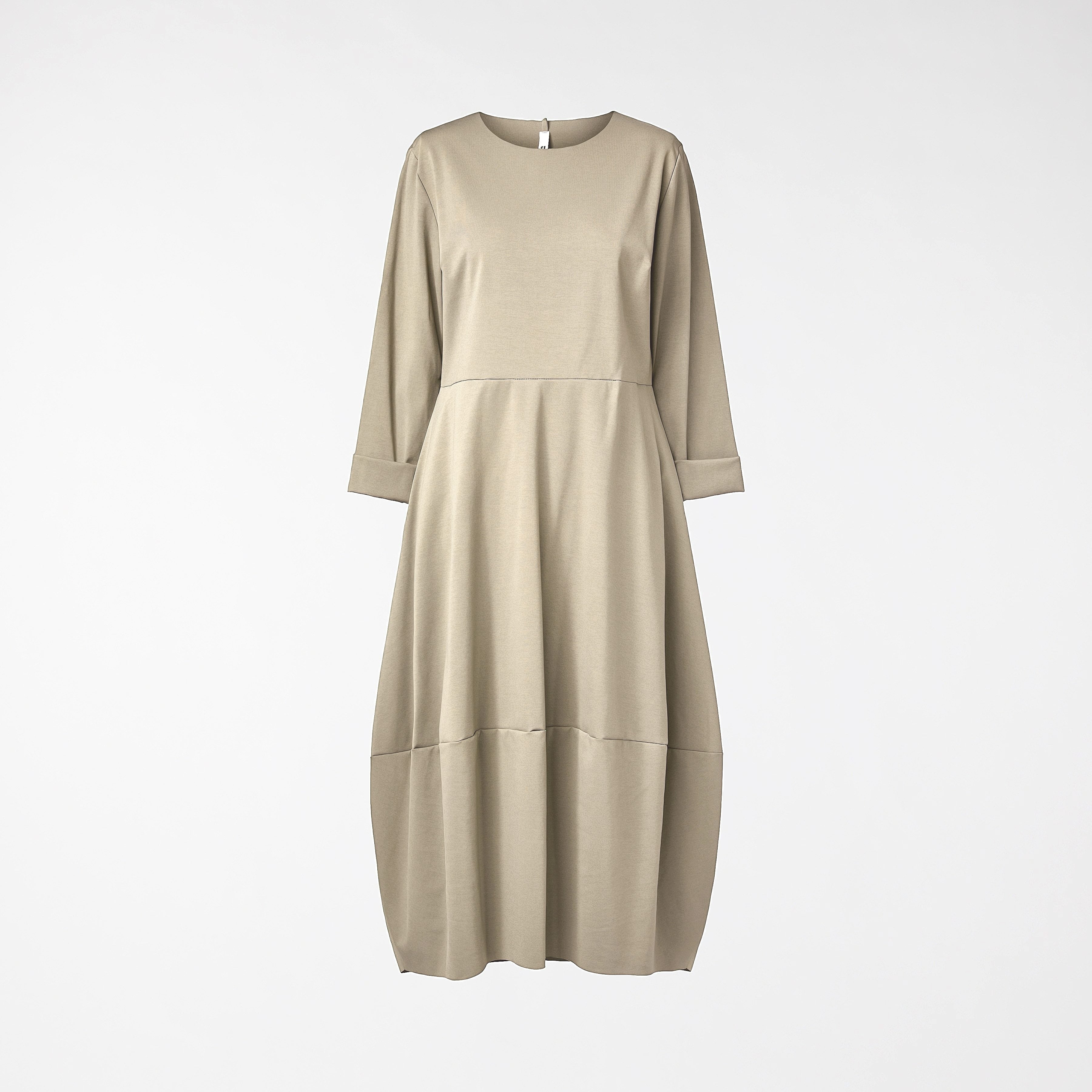 MILAN STITCH DRESS BEIGE