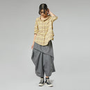 COTTON TARTAN SHIRT WHITE