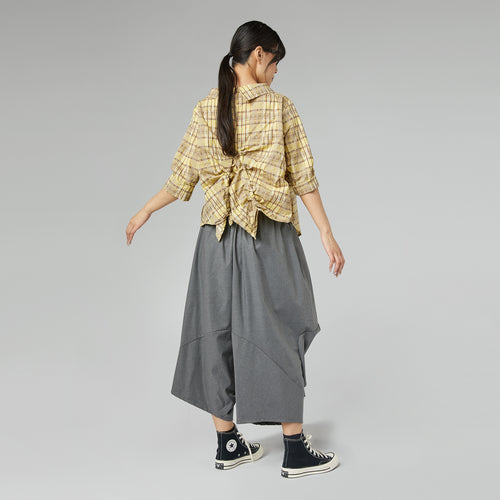 COTTON TARTAN SHIRT WHITE