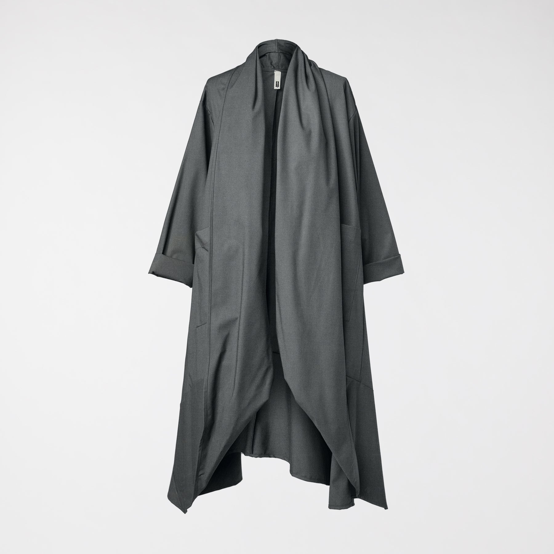 CARDIGAN IN TWILL GRAY