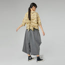 SKORT WITH PLEATS GRAY