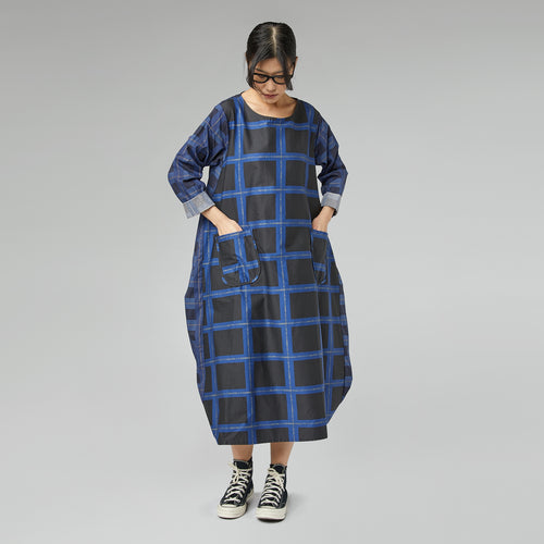 VESTIDO DE CUADROS AZUL