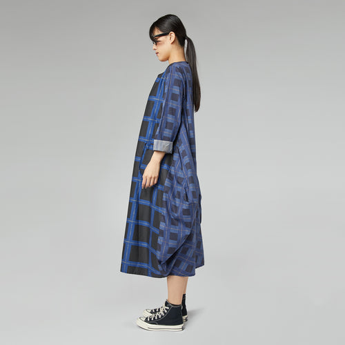 VESTIDO DE CUADROS AZUL