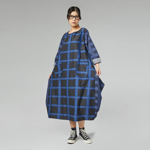 VESTIDO DE CUADROS AZUL