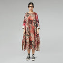 SUKIENKA WZOROWA CZERWONA