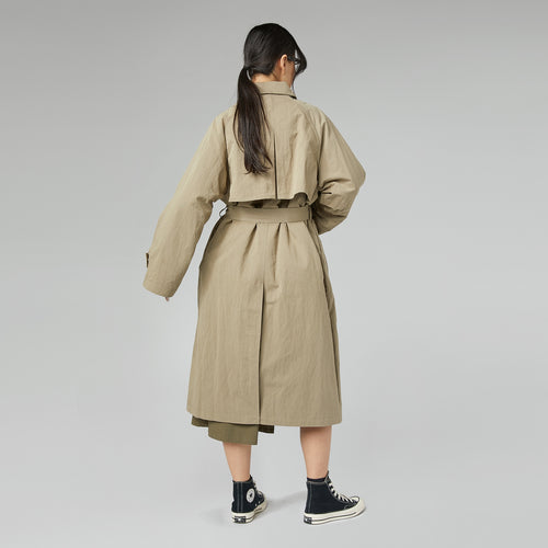 TRENCH WITH REMOVABLE PADDING