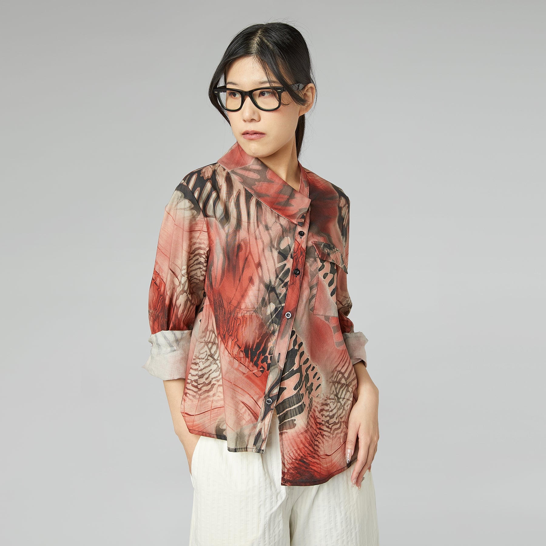 BUTTERFLY PRINT SHIRT