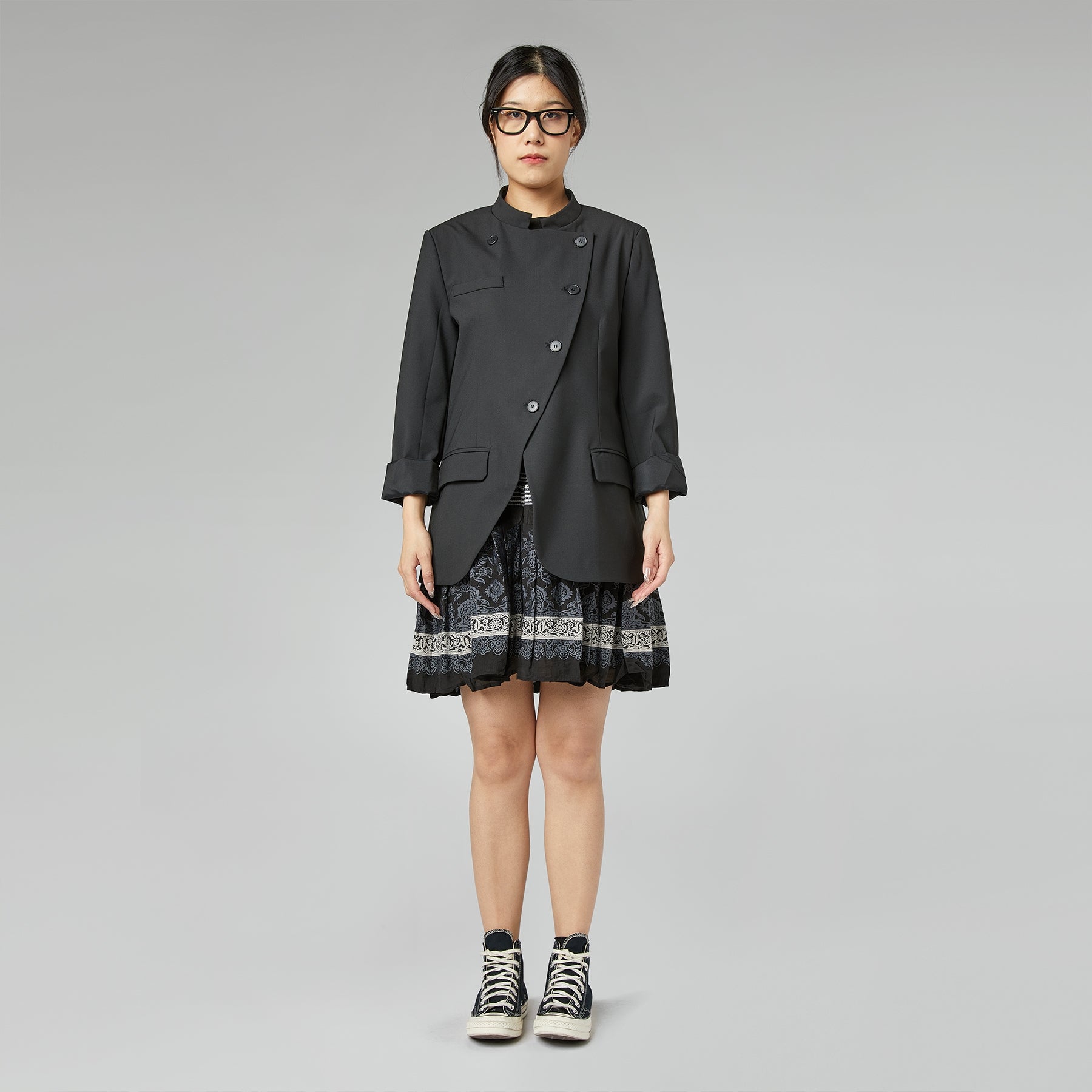 BLAZER CON CHIUSURA DIAGONALE