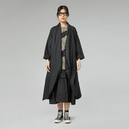 CARDIGAN IN TWILL BLACK