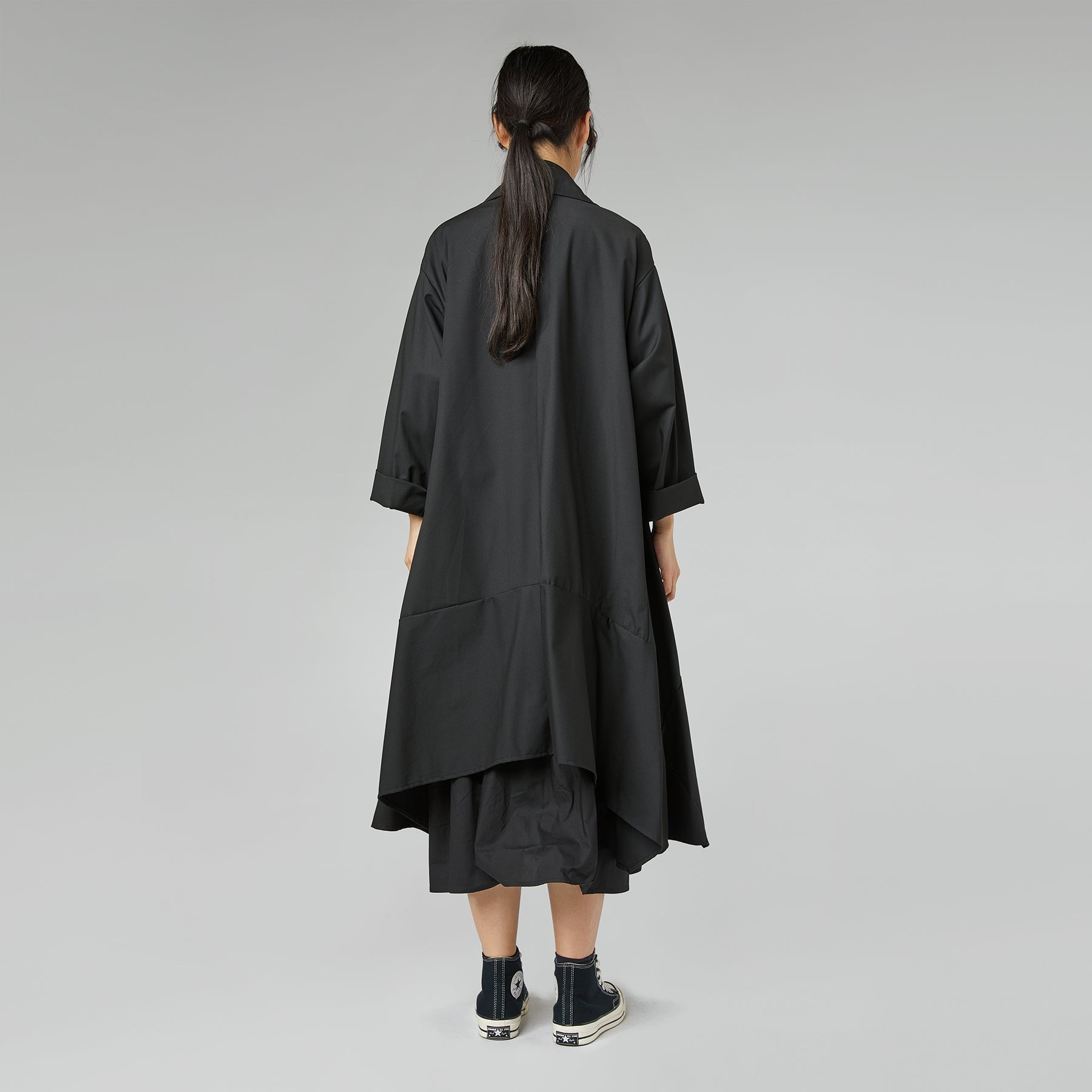 CARDIGAN IN TWILL BLACK