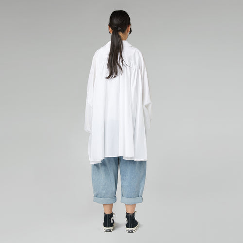 CAMICIA SEMI-TRASPARENTE BIANCA