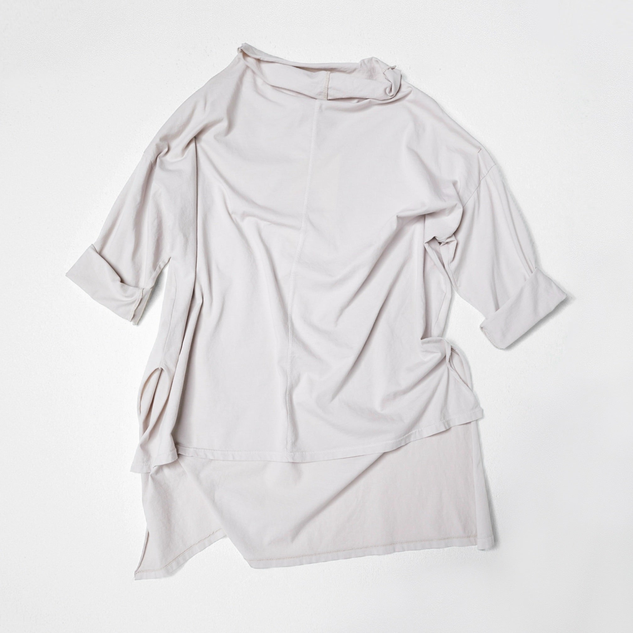 T-SHIRT WITH COLLAR BEIGE