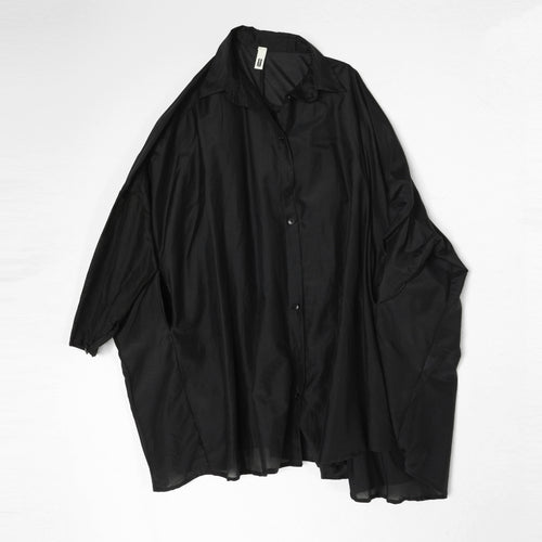 SEMI-TRANSPARENT SHIRT BLACK