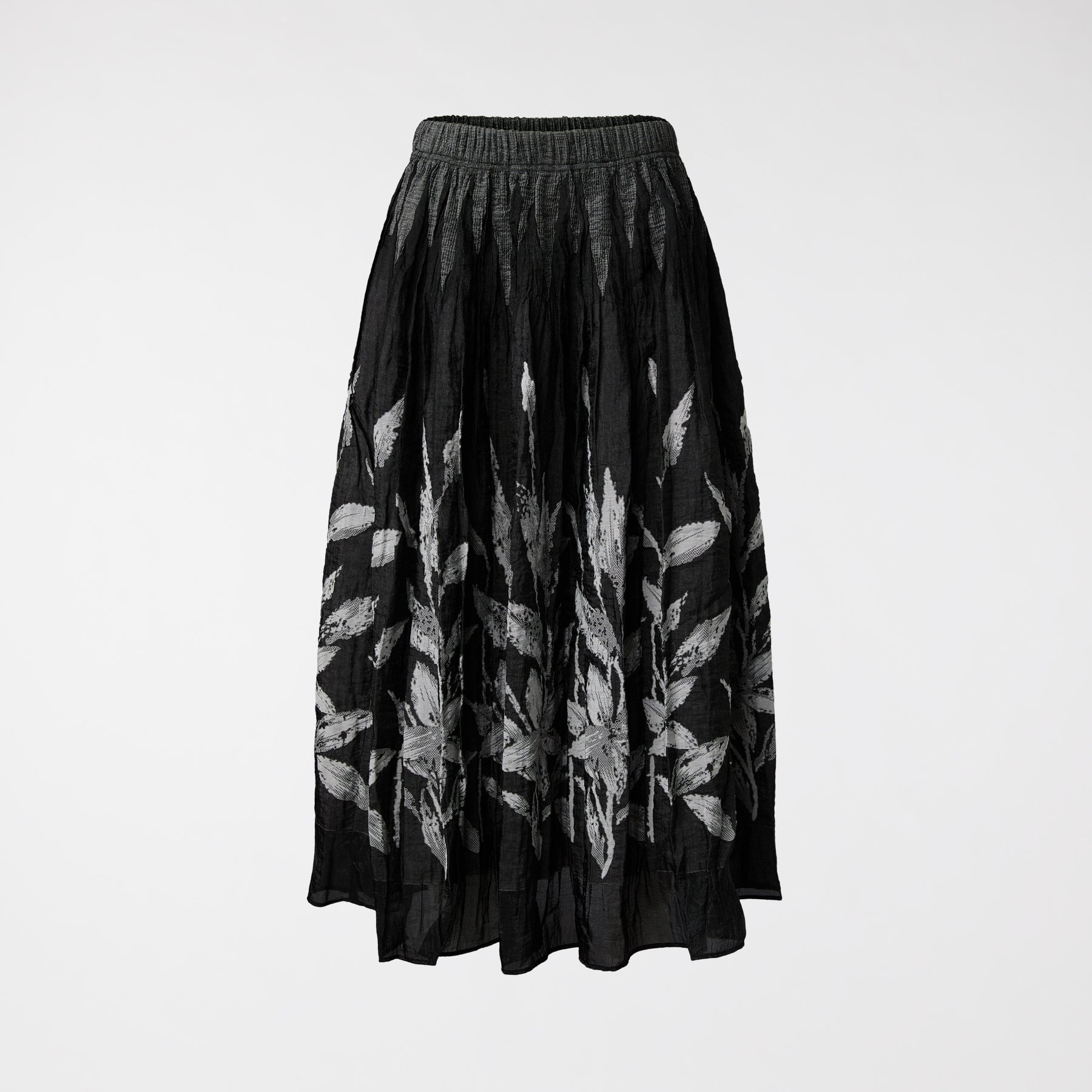 SKIRT WITH BOTANICAL PATTERN