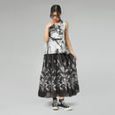 SPÓDNICZKA Z BOTANICZNYM WZOREM