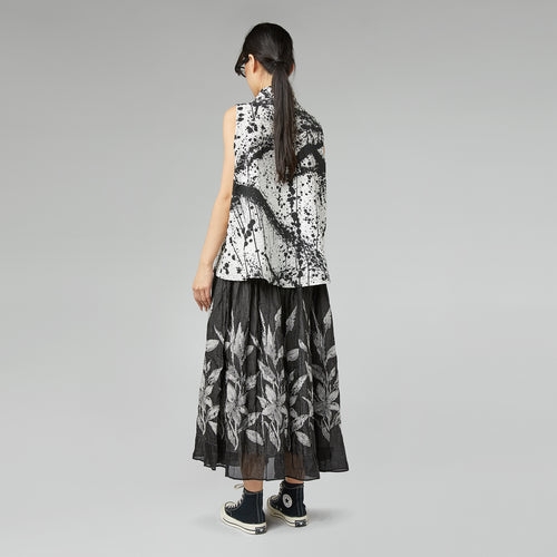 VEST WITH INK EFFECT